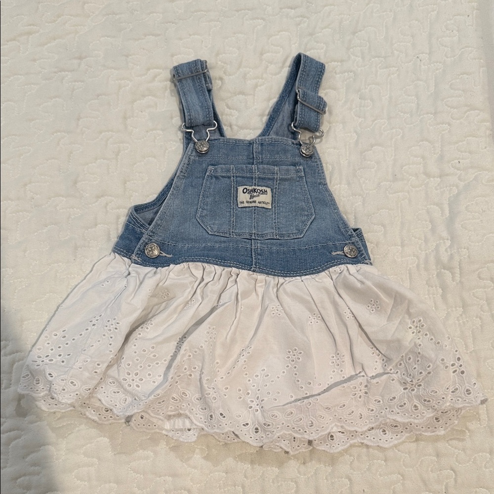 OshKosh B'gosh Denim and Eyelet Skirtall